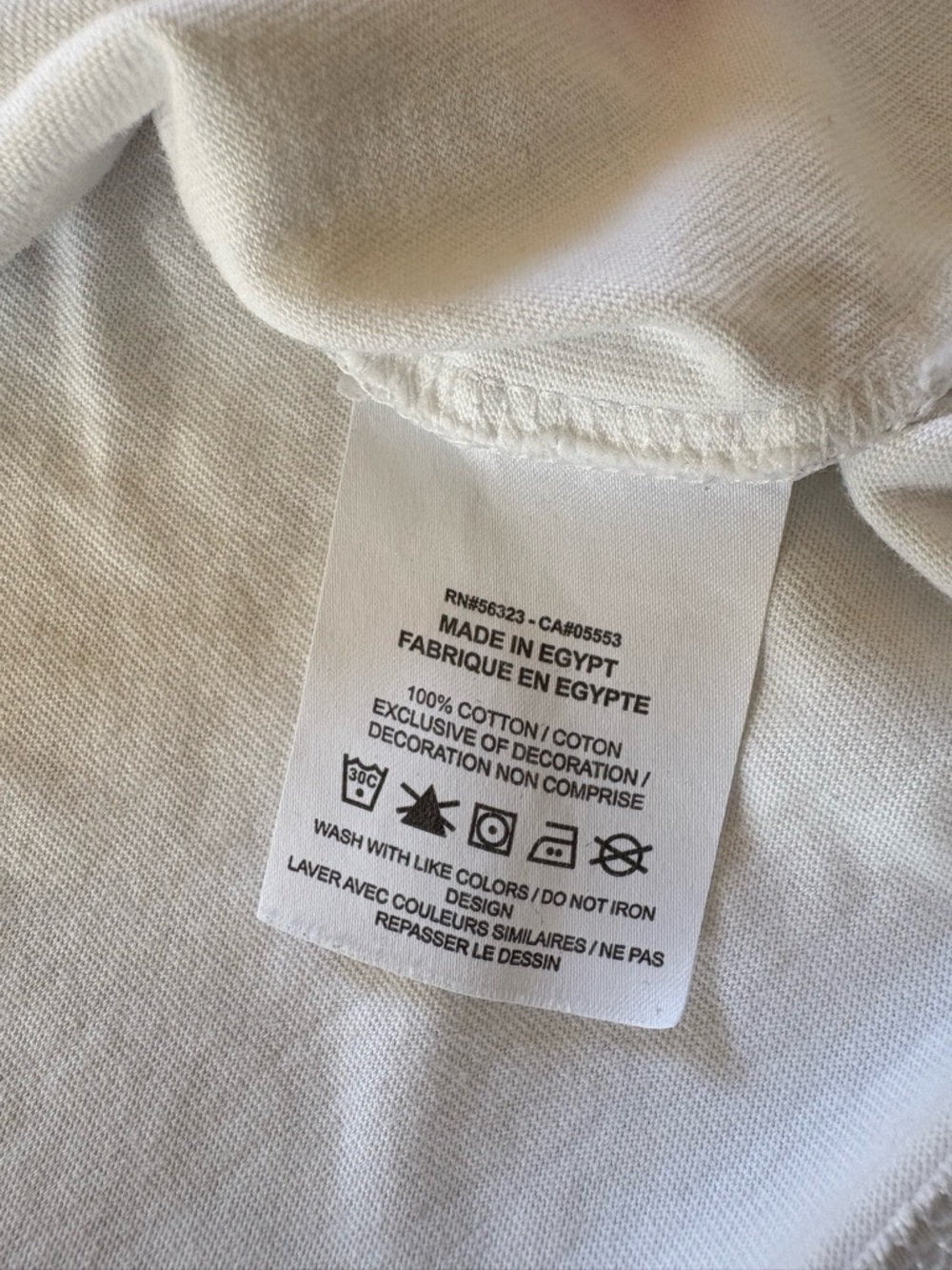 Nike Air Earth T-Shirt White CT6541-100 Beaverton OR Mens Size XXL Made in Egypt - Picture 5 of 13